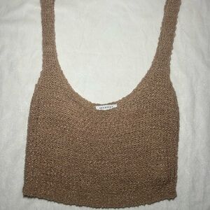 Brown Crochet Tank